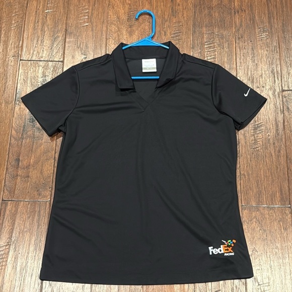 Large FEDEX RACING Nike Golf Black Dri-FIT Polo - Picture 8 of 8